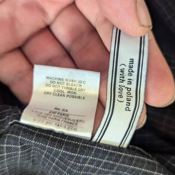 AMI - Classic checkered shirt - Sz 38 - Picture 7 of 8